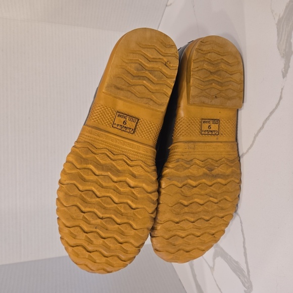 Cabelas Mens Side Zip Duck Boots Leather Steel Shank Thinsulate Size 9 - Picture 5 of 12